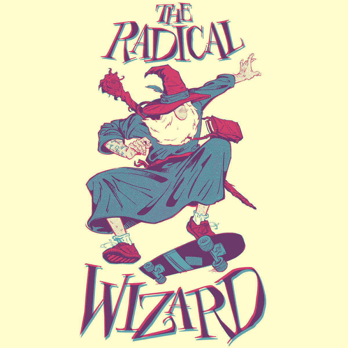&quot;The Radical Wizard&quot; T-shirt screenprint